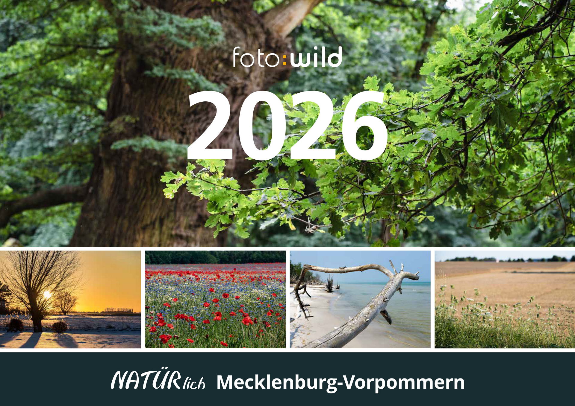 Kalender 2026 - Natürlich Mecklenburg-Vorpommern, Fotos von Margit Wild, Fotograf:in Rostock
